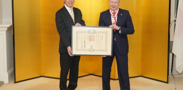 IFHA Chair receives The Order of The Rising Sun Honour