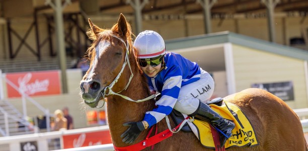 Apprentice jockey Ivy Lam airlifted to hospital after fall